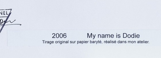 Image 1 of Michel Pinel ( 1949 ) Grande photographie 50cm x 40cm - Mon nom est Dodie