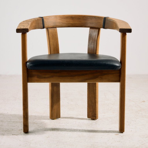 MK11108 Massief eikenhouten fauteuil van Lars Gangsø