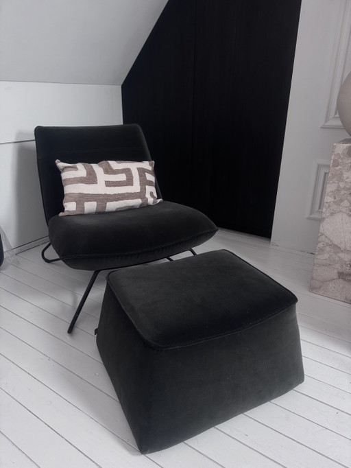 Rolf Benz Sessel 394 Inklusive Pouf