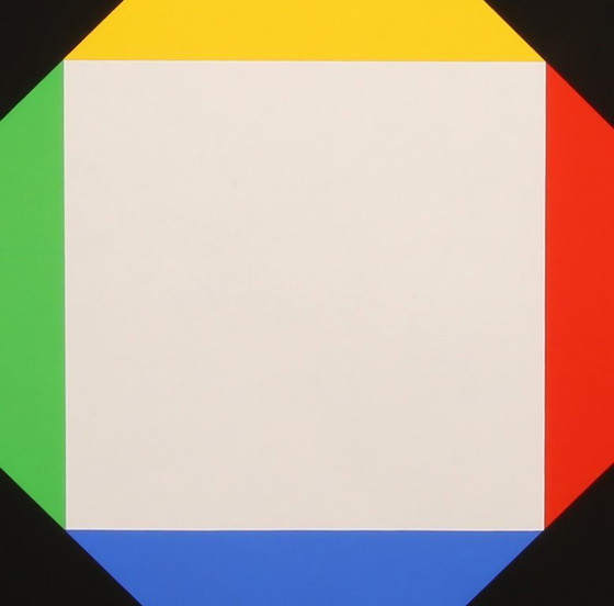 Image 1 of Bill, Max - Komposition mit weißem Zentrum - Farbsiebdruck - LOOK AT