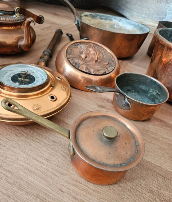 Image 1 of Prestige-Set, 14-teilig, Antik-Kupfer und Bronze, 14 kg, hochwertige Küchendekorationskollektion