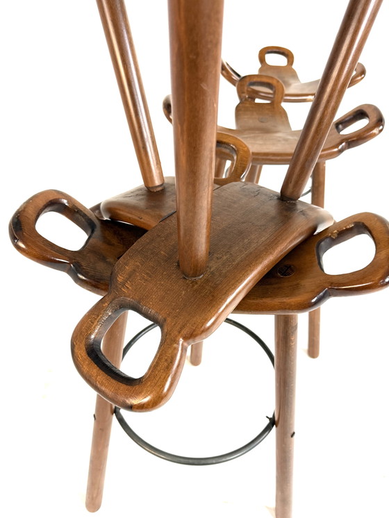 Image 1 of 4 sgabelli da bar vintage 'Marbella' anni '60