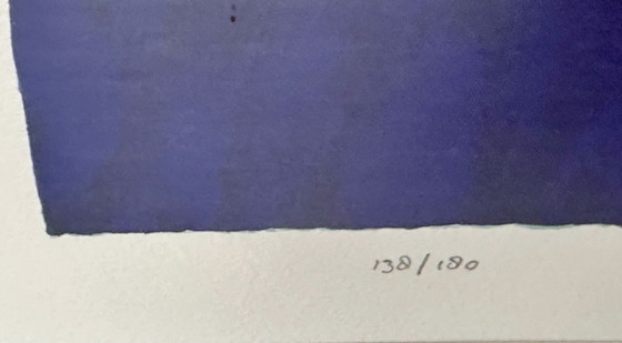 Image 1 of Zeefdruk van Ton Schulten. “De dag breekt aan”. Gesigneerd e genummerd.