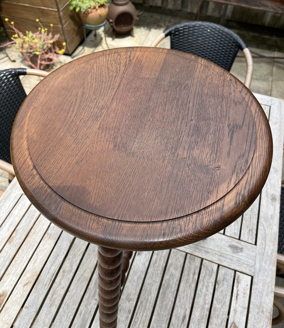 Image 1 of Classic Bobbin corner chair + matching side table | rare set