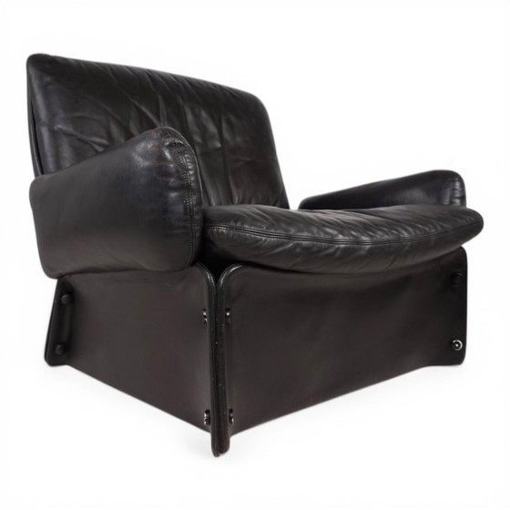 Image 1 of Fauteuil lounge en cuir Carl Straub, 1970
