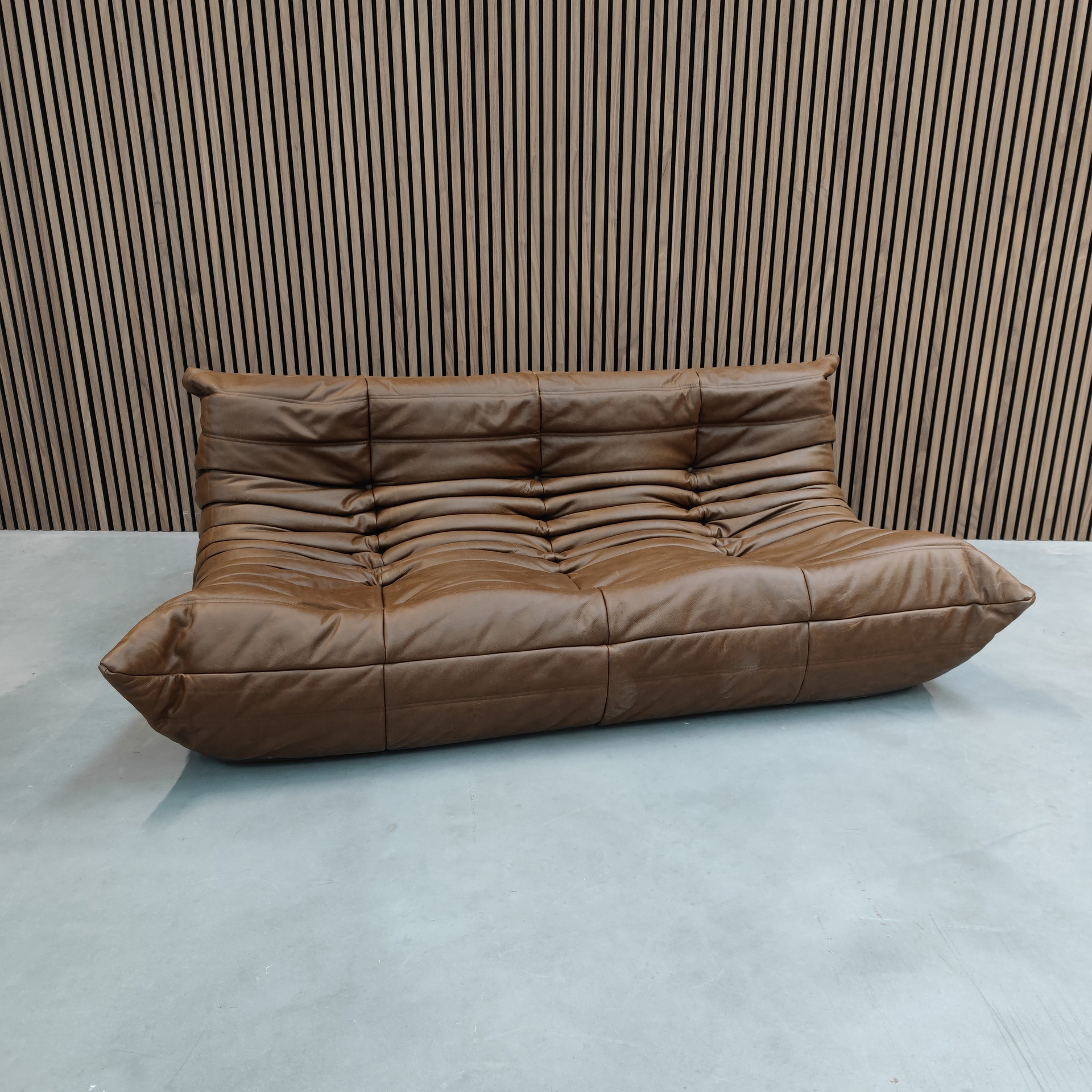 Ligne Roset Togo Three-Seater | Mocha Leather | 3-5 seaters second