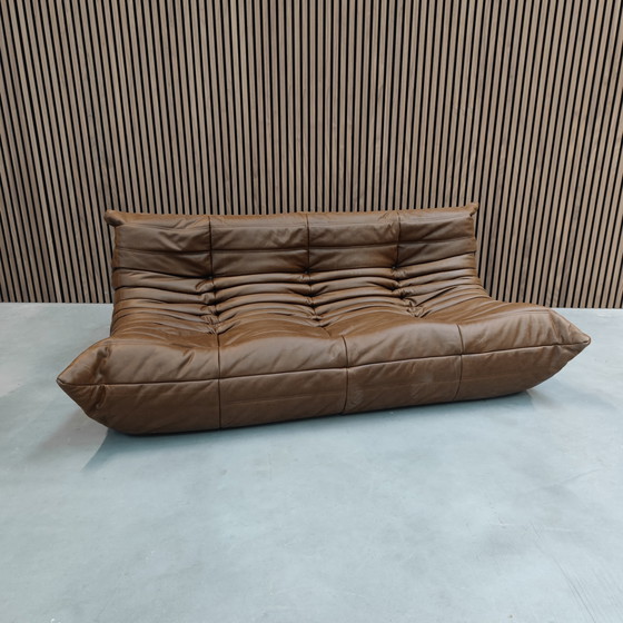 Image 1 of Ligne Roset Togo - mocha three-seater
