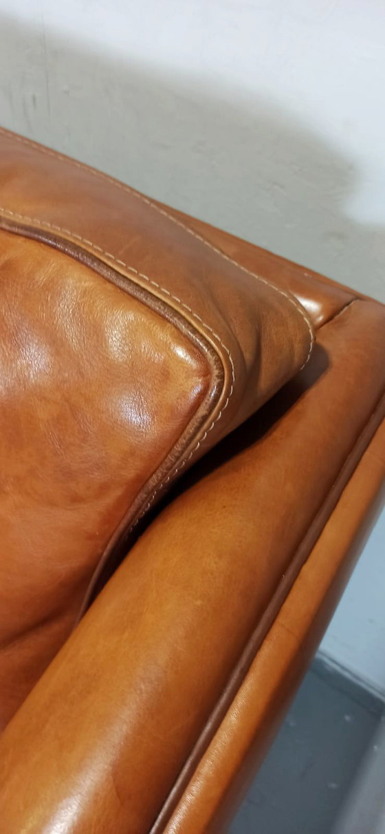Image 1 of Cognac leather sofa 