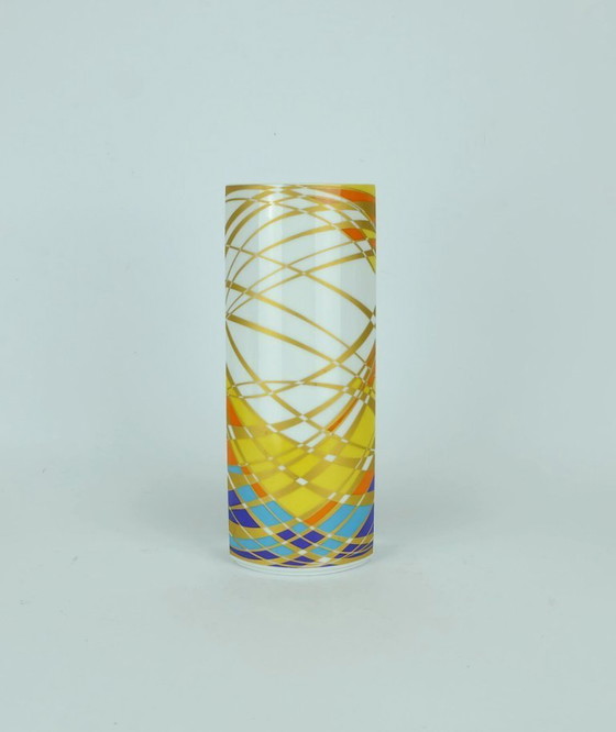 Image 1 of fantastic 1960s 70s krautheim op art pop art VASE graphic decor