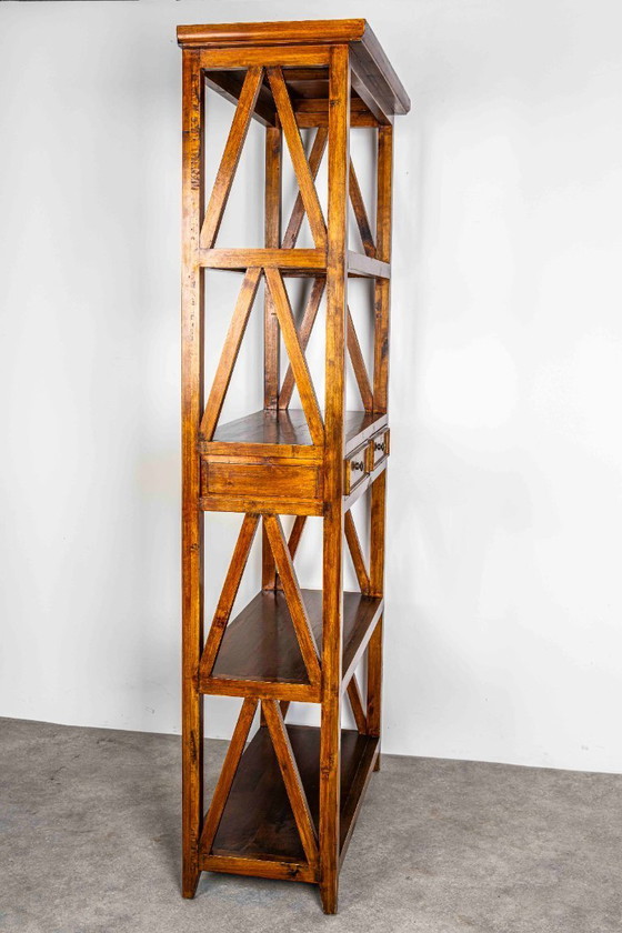 Image 1 of Commode ou bibliothèque vintage avec 2 tiroirs