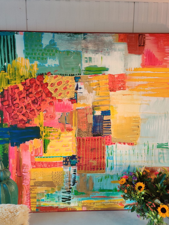 Image 1 of Abstraktes Gemälde mit Acrylfarben.