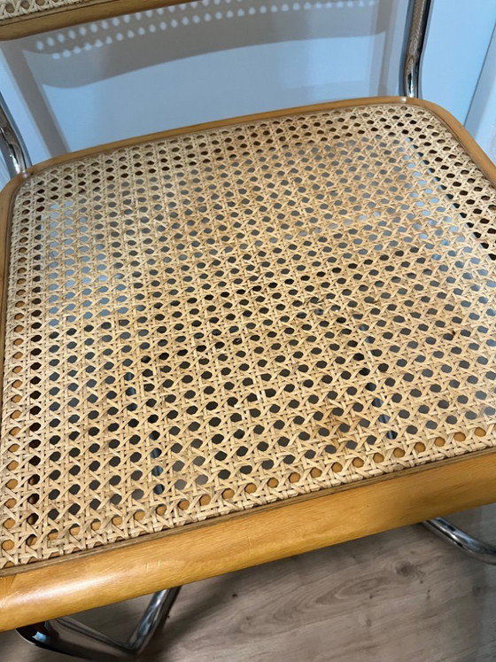 Image 1 of 6x Cesca Marcel Breuer stijl Made in Italy