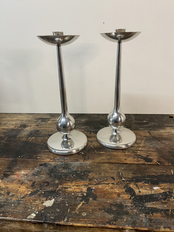 Image 1 of Satz italienischer Space Age-Kerzenleuchter