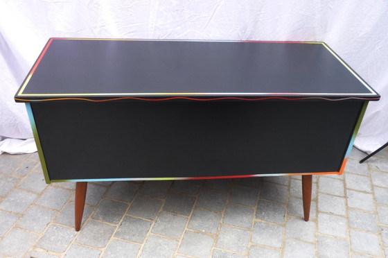 Image 1 of Scrivania vintage colorata