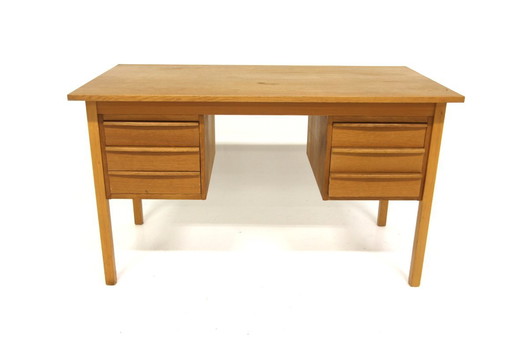 Scandinavian oak desk, Sweden, 1960