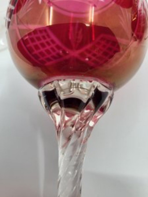 Römer Gläser Rot Stil Saint Louis