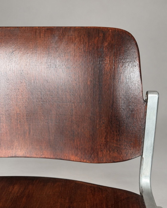 Vintage Castelli DSC 106 Chair — Giancarlo Piretti – Anonima Castelli, Eetkamerstoelen, Aluminium, Metal (photo 5 of 15)