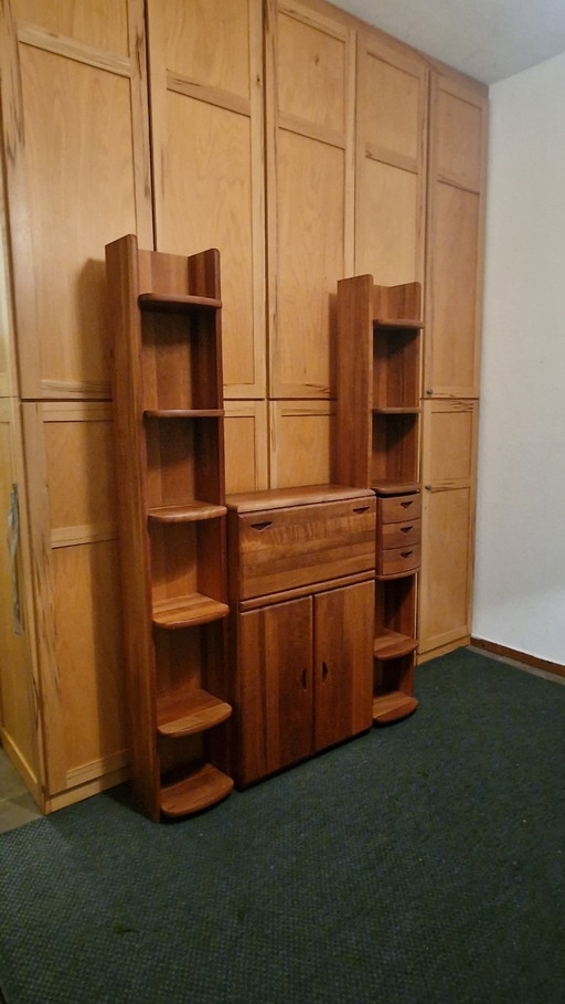 Système de Bibliothèque en Teck Vintage Poul Hundevad et Secrétaire (années 1960)