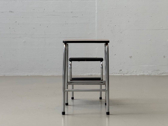 Image 1 of Sgabello pieghevole con rivestimento in Resopal, Svizzera, anni '70