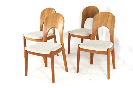 Set 4 Koefoed Morten John Mortensen vintage stoelen gestoffeerd