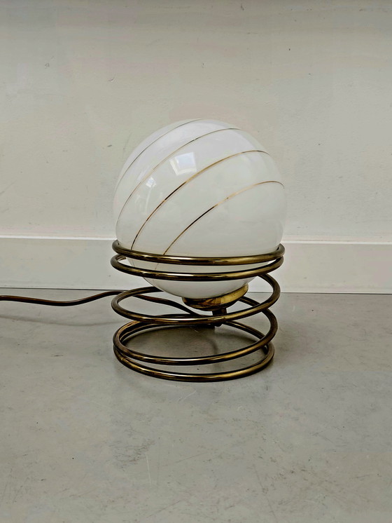 Image 1 of Lampada a spirale Hollywood Regency Metà secolo