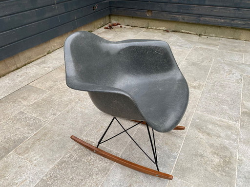 Fauteuil RAR Eames gris elephant grey zénith plastics herman miller