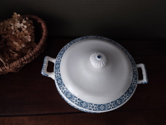 Image 1 of Longchamp "René" ijzerstenen soepterrine