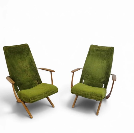 2 x 20e-eeuwse vintage design verstelbare fauteuils (photo 16 of 16)