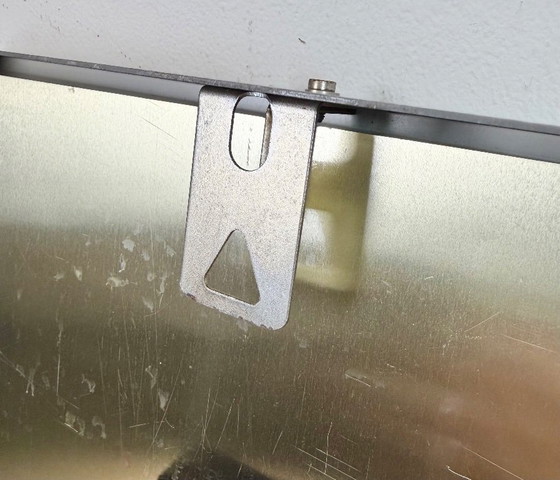 Image 1 of Graue, quadratische Wanduhr im Industriestil von Pragotron, 1970er Jahre