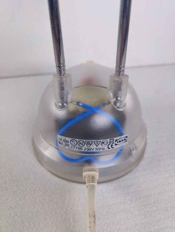 Image 1 of IKEA Espressivo jaren 1990 telescopische bureaulamp, transparant