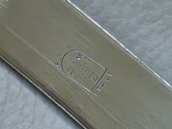 Set da punch PM Italy di 14 pezzi in argento placcato e vetro, stile Mid-Century Modern (anni '70) (photo 3 of 15)