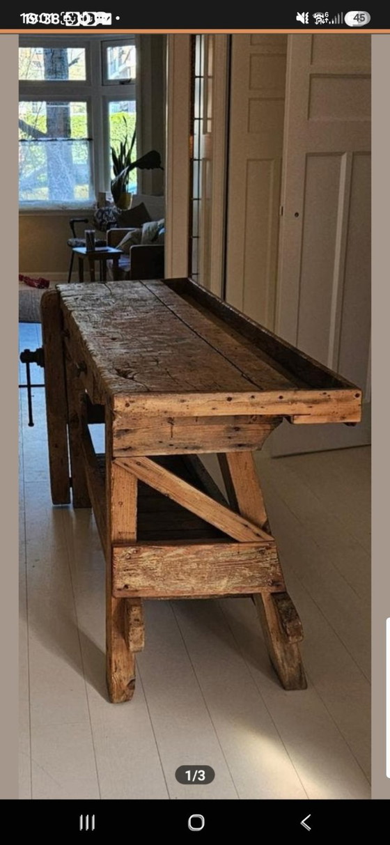 Antico Banco da Lavoro Vissuto, Isola Cucina – Tavoli da pranzo, Ferro, Legno (photo 5 of 5)