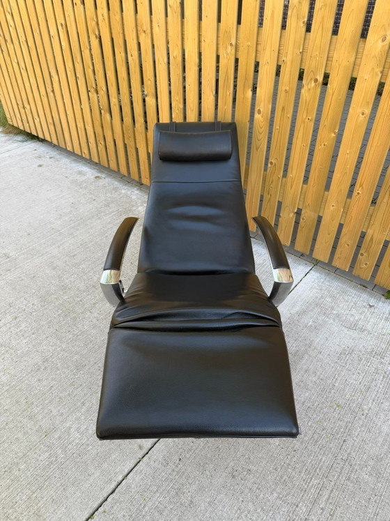 Jori Brainbuilder Mono-Move in pelle nera – Poltrone, Leather, Chrome, Modern (photo 19 of 21)