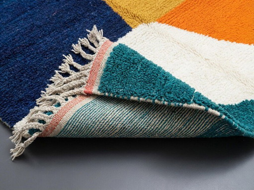 Magnifique tapis coloré en laine naturel fait main 300/200cm – vloerkleden en tapijten, Wool (photo 2 of 5)