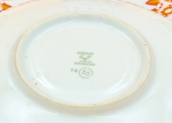 Image 1 of 6 Midcentury Porcelain Coffee Cups & Saucers, EPIAG, Czechoslovakia