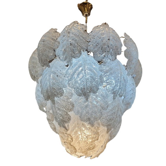 Image 1 of Lámpara de Techo / Chandelier, Mazzega, Cristal de Murano y Metal, 60’-70’s – Italia