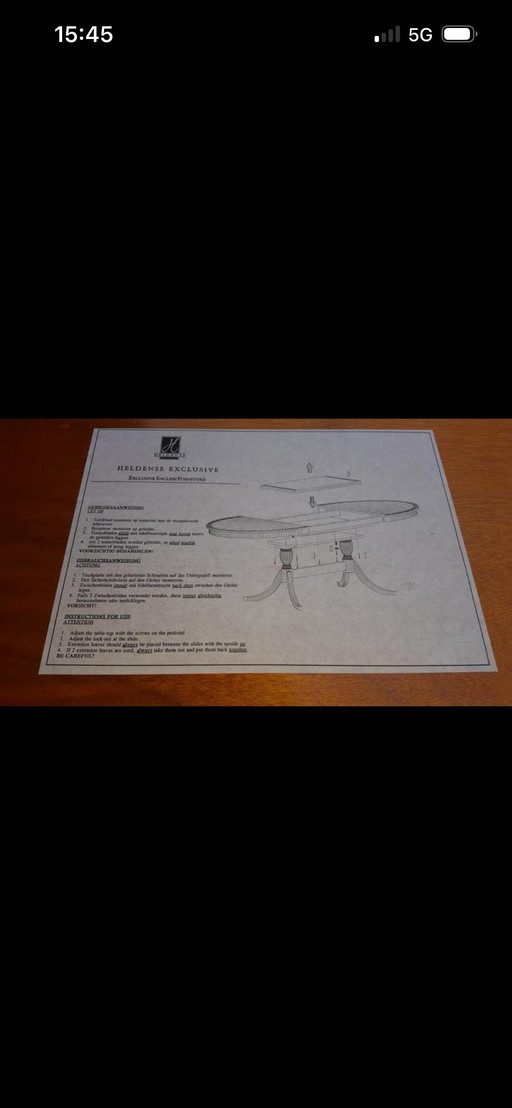 Table de salle à manger extensible Heldense