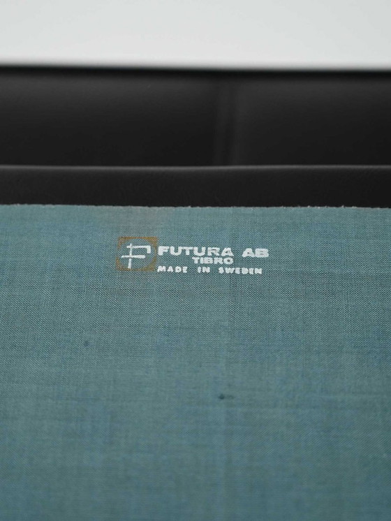 Image 1 of Poltrona svedese AB Futura in teak e similpelle