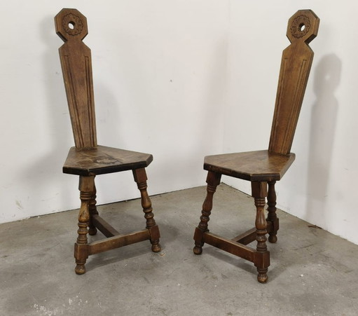 Chaises de style ferme vintage – krukjes, Wood