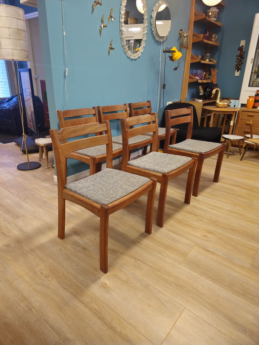 Set of 6 Vintage Dining Room Chairs Dyrlund Danish Dining Room Chair Chair Chairs