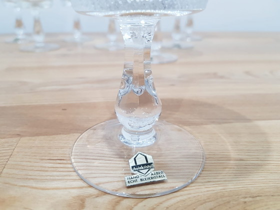Verres en cristal de Rheinkristall, Allemagne, années 1950-1960, lot de 9 – Verres et carafes, Crystal, Gold (photo 8 of 12)