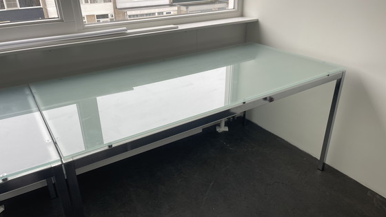 Image 1 of Tables/bureaux en verre design de Topdeq (3 pièces)