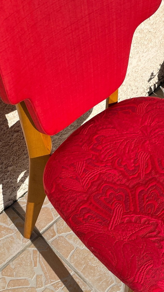 Image 1 of Graphic RED Retro Vintage Chair