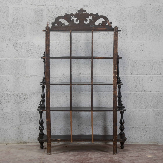 19th Century Étagère Bookcase with Open Shelves – Shelving unit, Klassiek (photo 12 of 39)