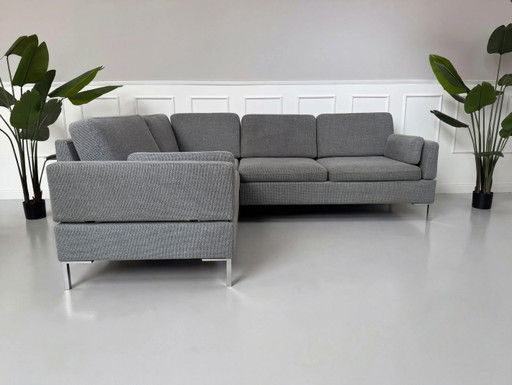 Brühl Alba Designer Sofa Couch Grau Stoff