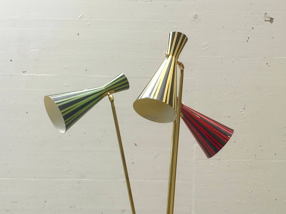 Rara lampada da terra di metà secolo prodotta da Lumenform, anni '60. – Lampade da terra, Metal (photo 7 of 15)