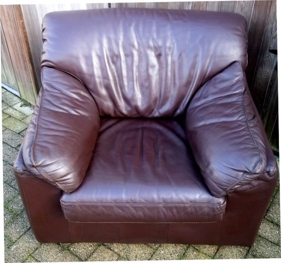 Image 1 of Enkel Clubzetel naar een ontwerp van "niels eilersen" – rundsleder - donkerbruin