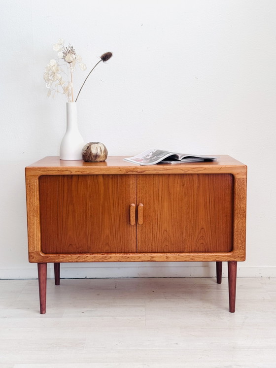 Vintage Midcentury Teak Sideboard Tambour Doors – Wood (photo 2 of 13)
