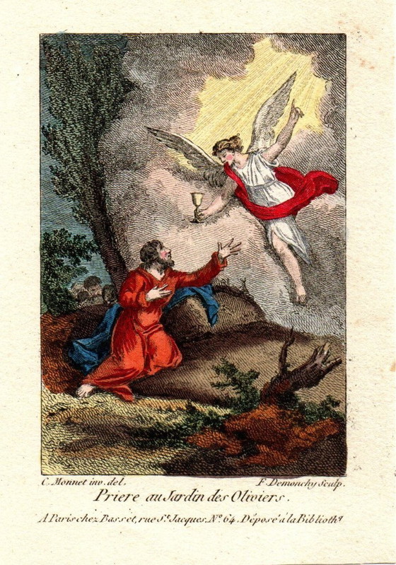 Image 1 of 7 Incisioni religiose Charles Monnet 1732-1808