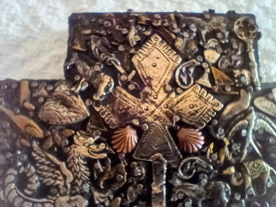 Image 1 of Seltenes Estela Ogazón „Milagros“-Kreuz – Frühwerk (Stempel „MEX“)